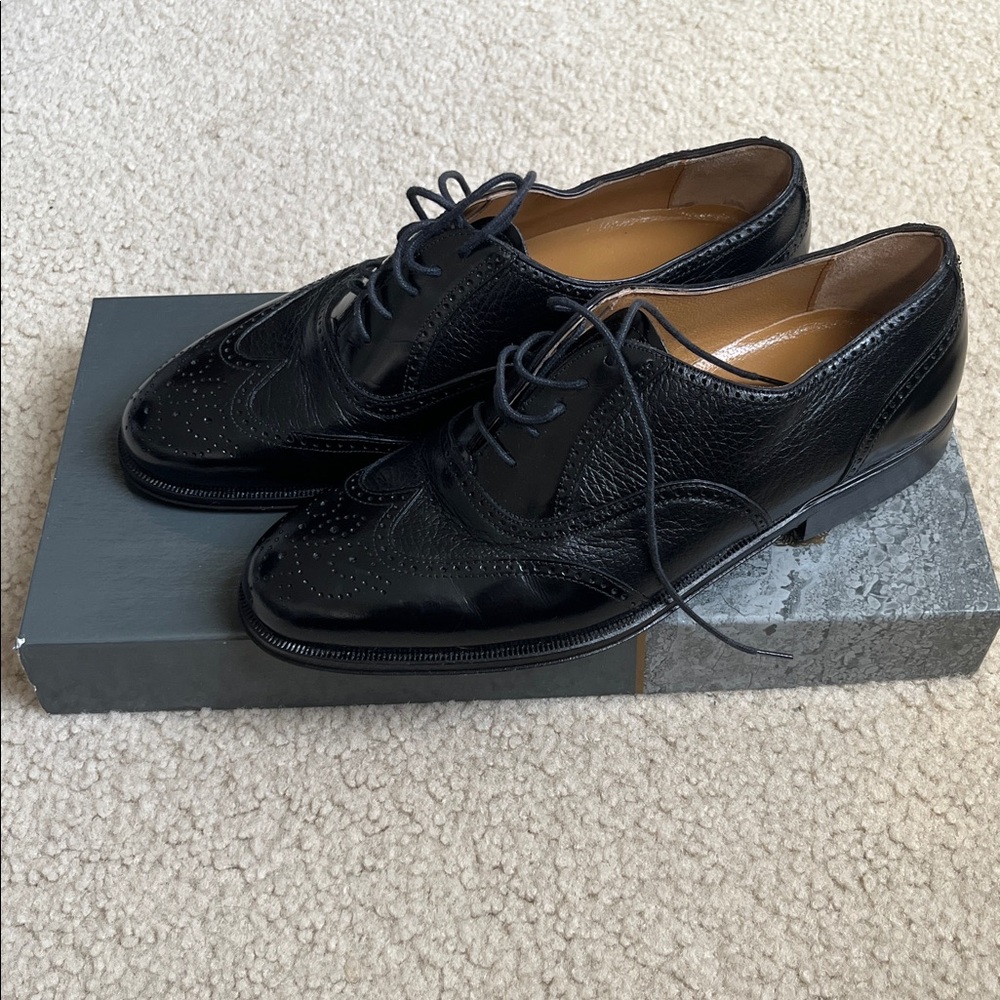 CAPORICCI Wingtip Leather Oxfords